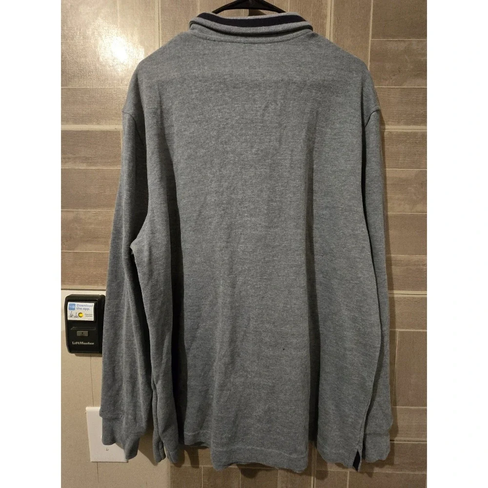 Club Room Mens 1/4 Zip Pullover Shirt Size‎ XL Gray Blue